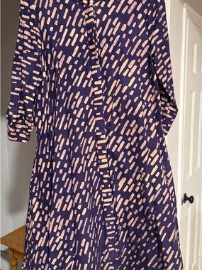 Zuri Purple and Peach Printed Dress